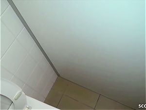 CAUGHT AND SPY GERMAN college teens pound ON wc AT school