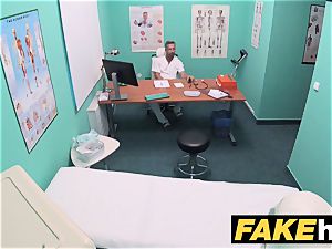 faux medical center rest room room fellatio and humping