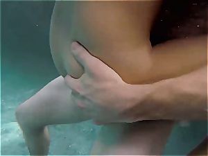 Ashley Adams nailed in the pool